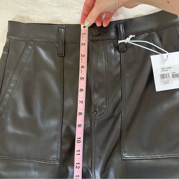 NWT PISTOLA ALICE UTILITY FAUX LEATHER MIDI SKIRT - Picture 13 of 15